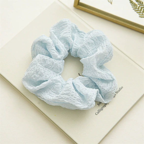 Hair Accessories Fabric Sweet High Elasticity Seiko Bubble Wrinkled Large Intestine Ball Hair Ring Hair Rope