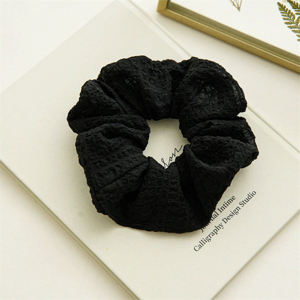 Hair Accessories Fabric Sweet High Elasticity Seiko Bubble Wrinkled Large Intestine Ball Hair Ring Hair Rope