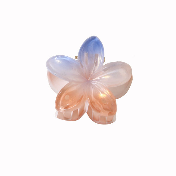 Hair Accessories Female Sweet Lovely Plant Flowers Egg Flower Grab Clip Baking Paint