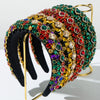 Hair Accessories Flannel Rhinestone Headband Baroque Heavy Industry Court Style Retro Light Luxury Personality Diamond Design
