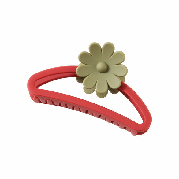Hair Accessories Frosted Egg Flower Semicircle Hollow Grab Clip Baking Paint For Women