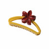 Hair Accessories Frosted Egg Flower Semicircle Hollow Grab Clip Baking Paint For Women