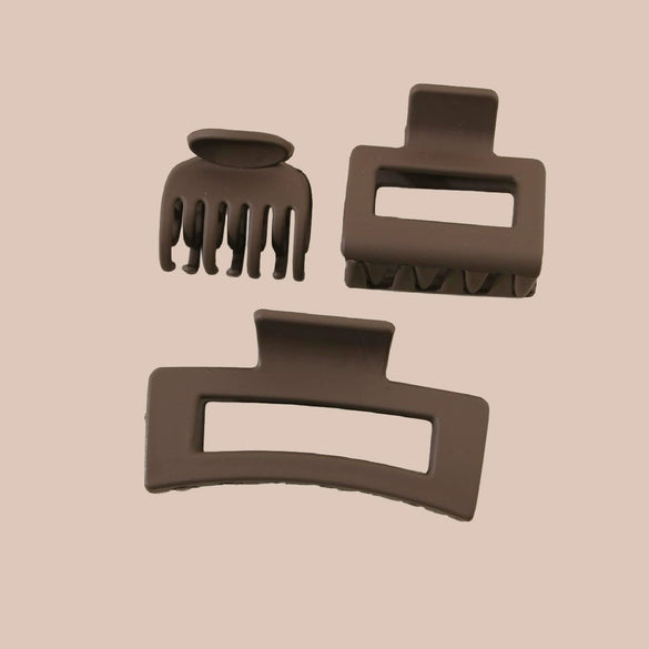 Hair Accessories Geometric Style Paint Treated Small Grab Clip For Women
