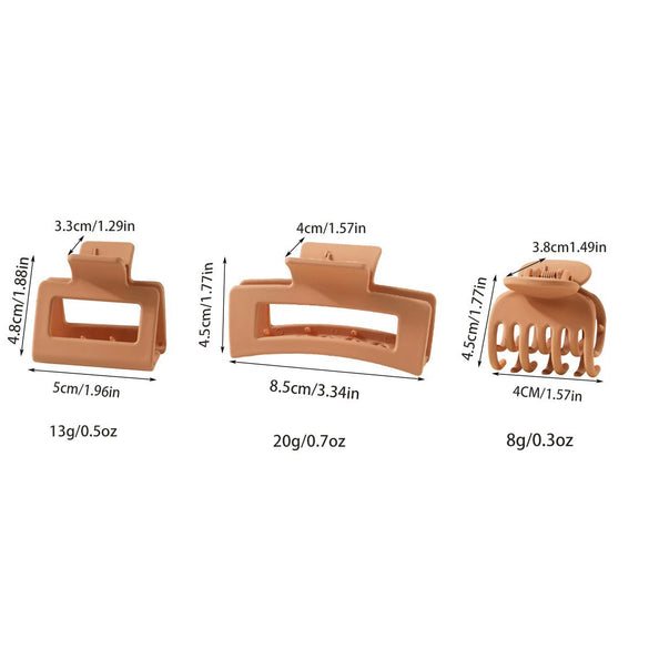 Hair Accessories Geometric Style Paint Treated Small Grab Clip For Women