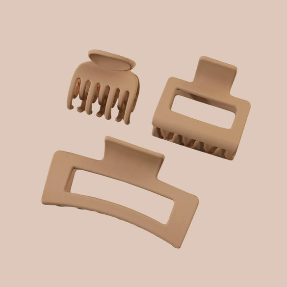 Hair Accessories Geometric Style Paint Treated Small Grab Clip For Women