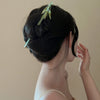Hair Accessories Glass Glazed Flower Tassel Hairpin