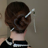 Hair Accessories Glass Glazed Flower Tassel Hairpin