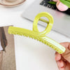 Hair Accessories Glitter Cream Plastic Resin Handmade Disc Hair Grab Clip For Women