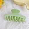 Hair Accessories Glitter Cream Plastic Resin Handmade Disc Hair Grab Clip For Women