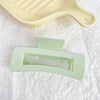 Hair Accessories Glitter Cream Plastic Resin Handmade Disc Hair Grab Clip For Women