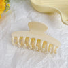 Hair Accessories Glitter Cream Plastic Resin Handmade Disc Hair Grab Clip For Women