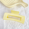 Hair Accessories Glitter Cream Plastic Resin Handmade Disc Hair Grab Clip For Women