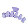 Hair Accessories Glitter Cream Plastic Resin Handmade Disc Hair Grab Clip For Women