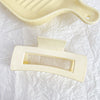 Hair Accessories Glitter Cream Plastic Resin Handmade Disc Hair Grab Clip For Women