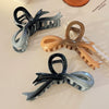 Hair Accessories Gradient Bow Grab Clip Fashion Ol Style Plastic Resin Painted Hairpin