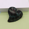 Hair Accessories Hairpin Headband Pu Leather Retro Leopard Print Heart Style