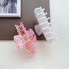 Hair Accessories Handmade Imitation Pearl And Pvc Grab Clip For Women Retro Style