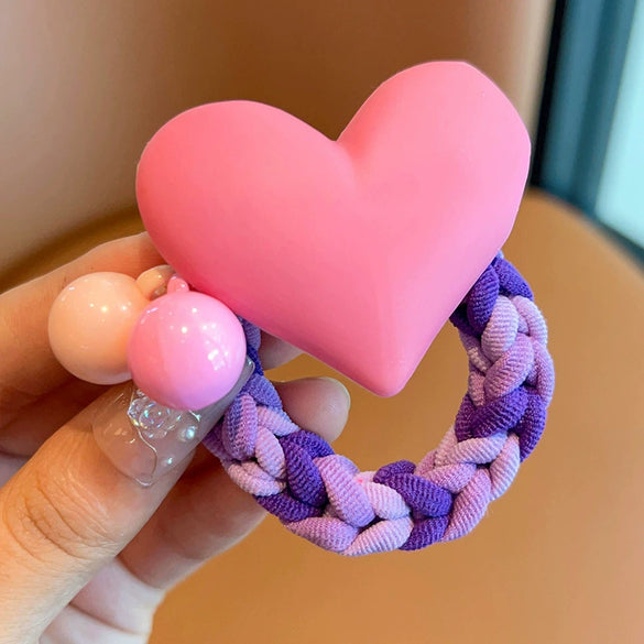 Hair Accessories High Elastic Fabric Handmade Pearl Hair Rope Hair Band