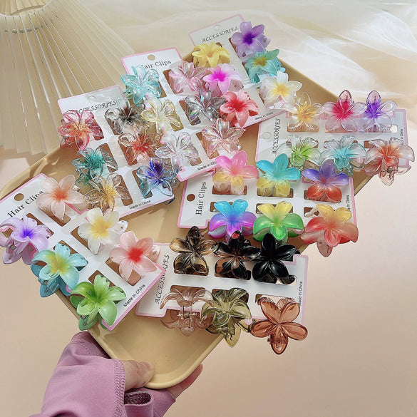 Hair Accessories High Grade Egg Flower Baking Paint Shark Clip For Women