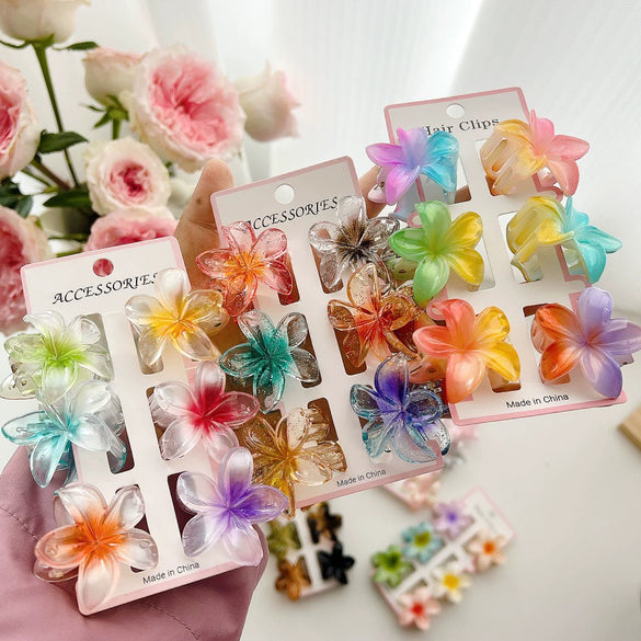 Hair Accessories High Grade Egg Flower Baking Paint Shark Clip For Women