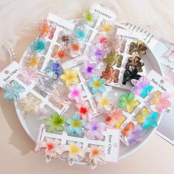 Hair Accessories High Grade Egg Flower Baking Paint Shark Clip For Women