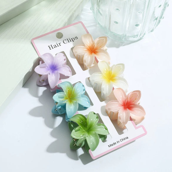Hair Accessories High Grade Egg Flower Baking Paint Shark Clip For Women