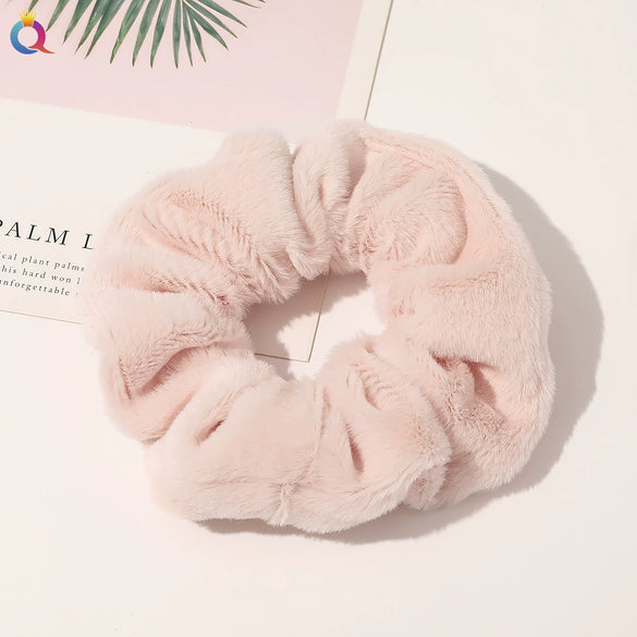 Hair Accessories Lamb Wool Cloth Handmade Large Intestine Hair Ring