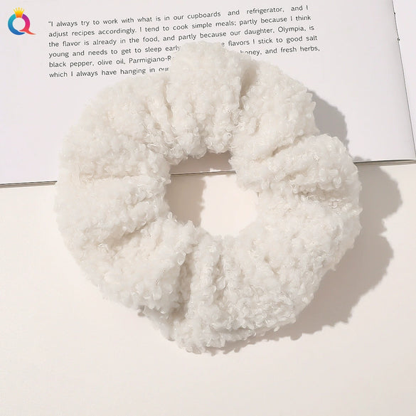 Hair Accessories Lamb Wool Cloth Handmade Large Intestine Hair Ring