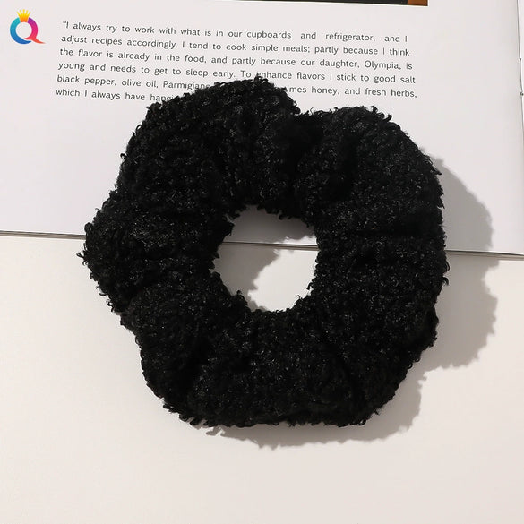 Hair Accessories Lamb Wool Cloth Handmade Large Intestine Hair Ring