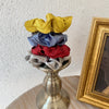 Hair Accessories Mercerized Satin Solid Color Handmade Hair Ring With Small Fragrance Plants And Flowers Style