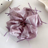 Hair Accessories Mesh Knitting Geometric Large Hair Loop With Ribbon Bow And Leather Band