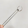 Hair Accessories Metal Handmade Moonstone Tassel Hairpin With Flower Pattern