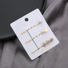 Hair Accessories Metal Rhinestone Pearl Electroplated Bangs Clip Side Clip Oneword Clip For Women