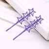 Hair Accessories Metal Texture Heart Shaped Five Pointed Star Smiley Face Spray Paint Word Clip Hairpin Zinc Alloy Baking Varnish For Women