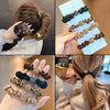 Hair Accessories Mixed Material Rhinestone High Elastic Handmade Hair Ring For Women