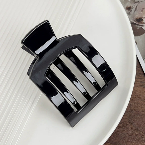 Hair Accessories Pc Duckbill Clip Square Hollow Frosted Painting Simple Women