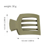 Hair Accessories Pc Duckbill Clip Square Hollow Frosted Painting Simple Women