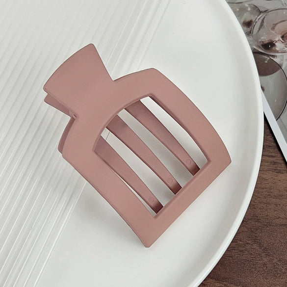 Hair Accessories Pc Duckbill Clip Square Hollow Frosted Painting Simple Women