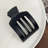 Hair Accessories Pc Duckbill Clip Square Hollow Frosted Painting Simple Women