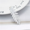 Hair Accessories Pearl Crystal Duckbill Clip Leaf Hairpin For Women Iron Material Baroque Style Electroplating