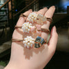 Hair Accessories Pearl Hand Knitted Headband Hair Ring For Women