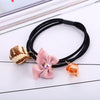Hair Accessories Pearl Knitted Cartoon Flower Hair Rope