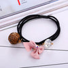 Hair Accessories Pearl Knitted Cartoon Flower Hair Rope