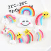 Hair Accessories Plastic Resin Fivepointed Star Clouds Rainbow Glitter Cartoon Dripping Oil Handmade