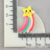 Hair Accessories Plastic Resin Fivepointed Star Clouds Rainbow Glitter Cartoon Dripping Oil Handmade