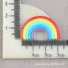 Hair Accessories Plastic Resin Fivepointed Star Clouds Rainbow Glitter Cartoon Dripping Oil Handmade