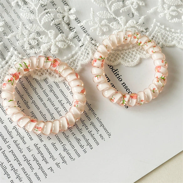 Hair Accessories Plastic Resin Fresh Floral Loose Type Manual Design