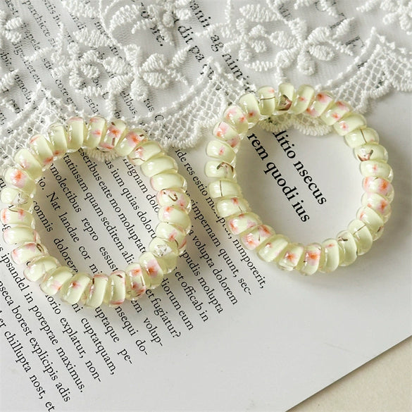 Hair Accessories Plastic Resin Fresh Floral Loose Type Manual Design