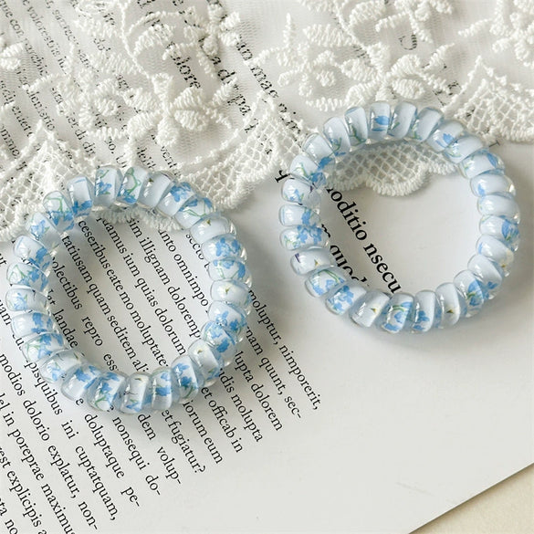 Hair Accessories Plastic Resin Fresh Floral Loose Type Manual Design