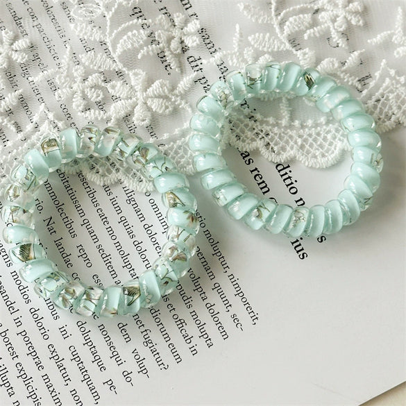 Hair Accessories Plastic Resin Fresh Floral Loose Type Manual Design
